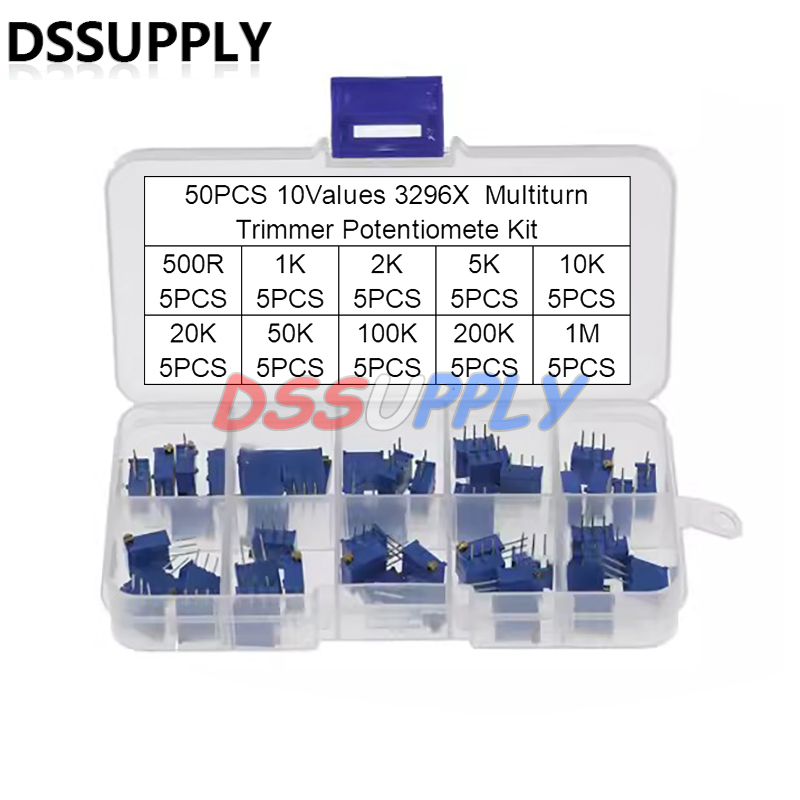 Diy Electronics Gadget - 50 buah 3296 3296X Kit potensiometer