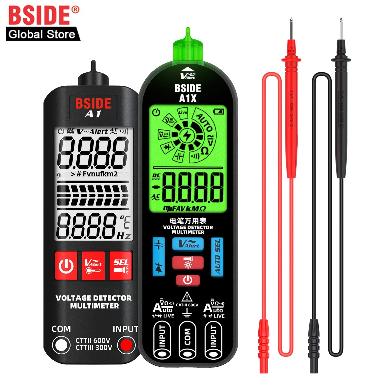 Logic Analyzer Usb - BSIDE A1/A1X Multimeter Digital cerdas, pengukur