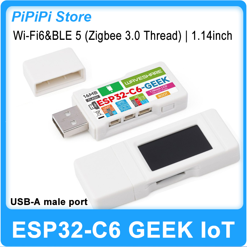 Diy With Electronics - ESP32-C6 GEEK Papan Pengembangan Layar LCD