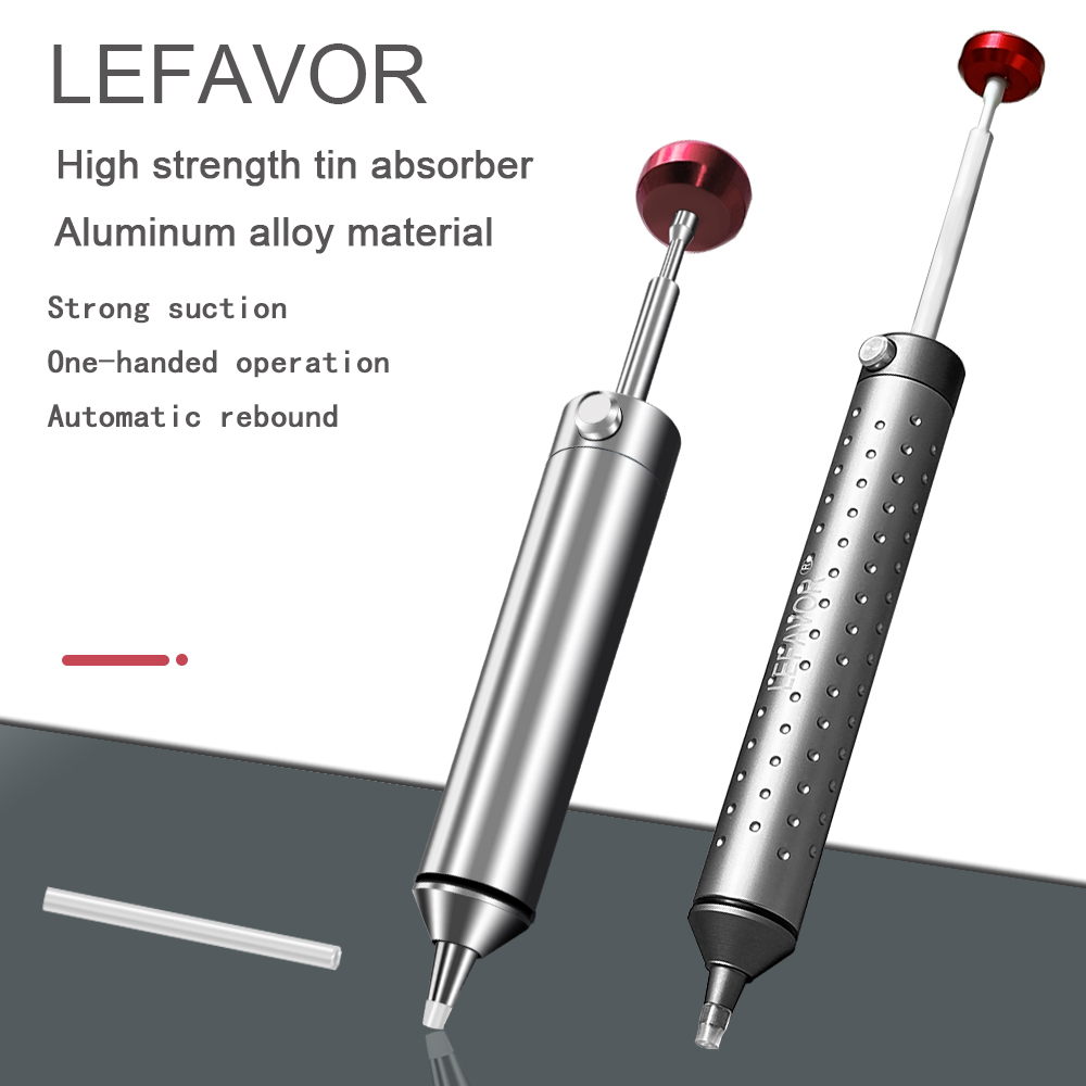 Desoldering Pump Solder - Lefaver pompa vakum Solder besi, alat
