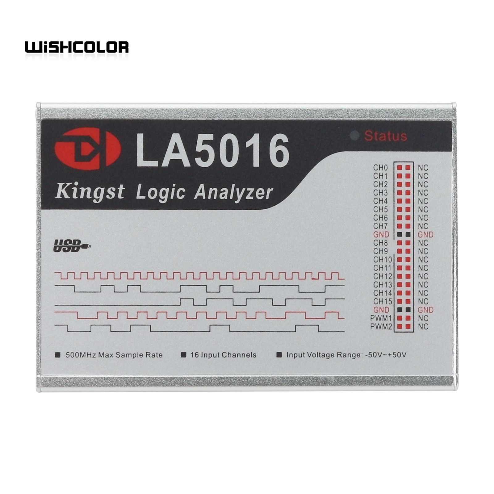 Logic Analyzer Usb - Wishcolor LA5016 penganalisa logika USB 16