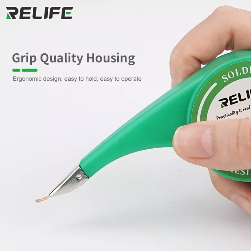 Desoldering Pump Solder - Relife Pematrian Mesh Anti-Panas Pematrian Sumbu