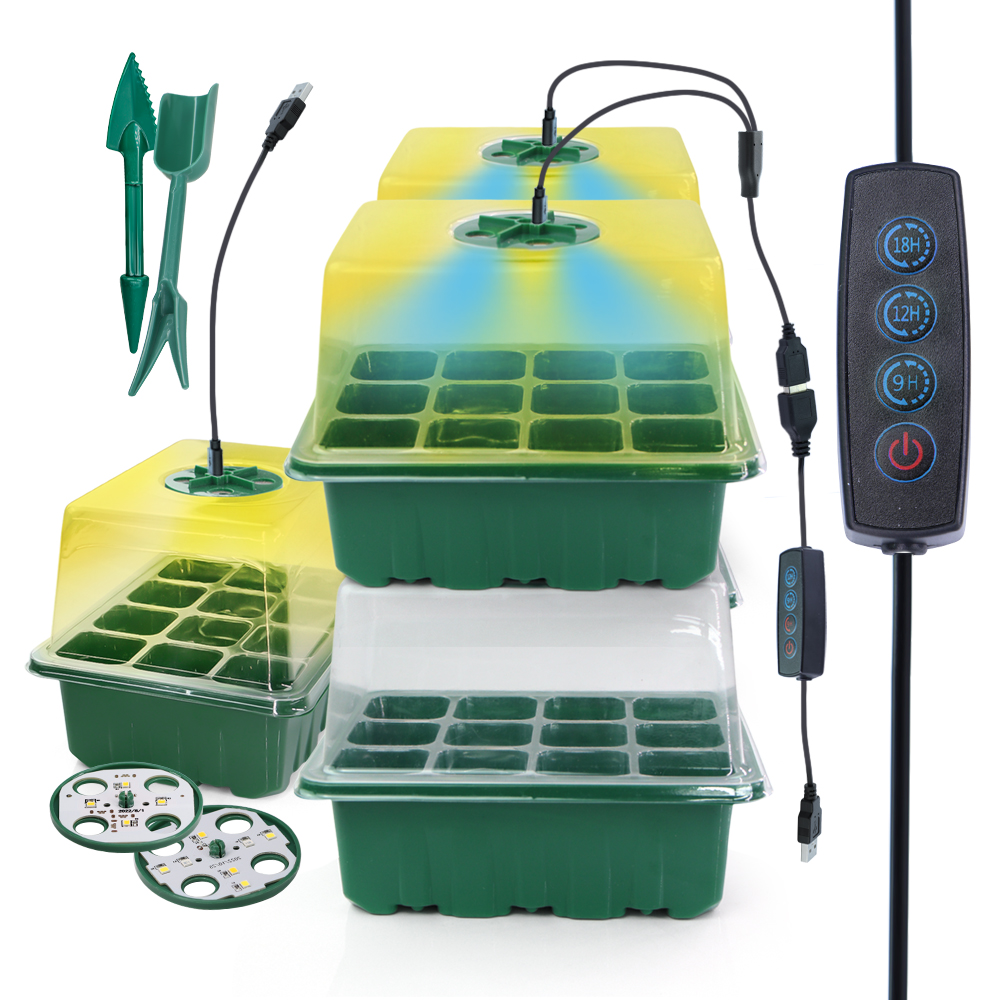 Led Assortment Kit - Pot Pembibitan LED dengan Lampu Tumbuh