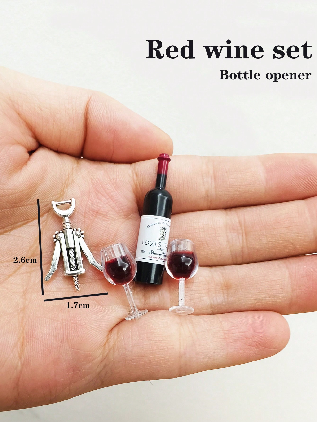 Diy Electronics Housing - Set Anggur dan Sampanye Miniatur Rumah