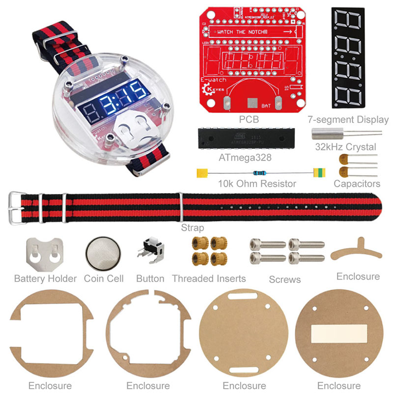 Kit LED Chip Tunggal Jam DIY B - Learn Diy Electronics ulasan dan harga