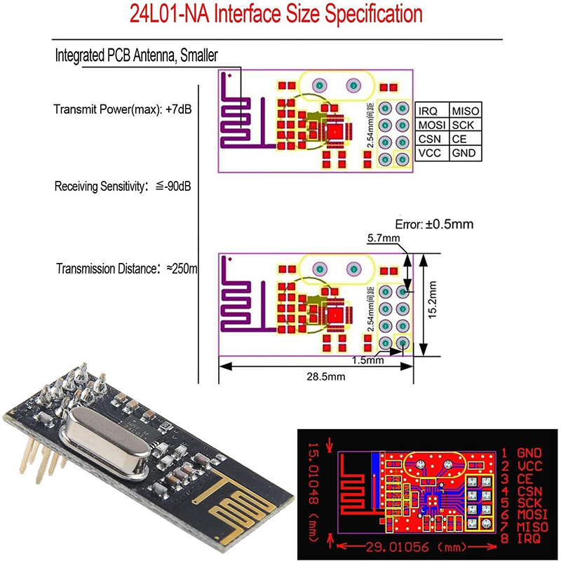Module + 2.4G modul transmisi  - Nrf24L01 Module Wireless ulasan dan harga