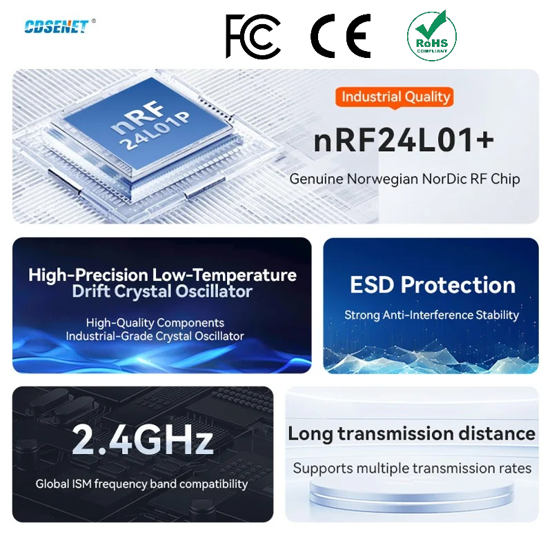 2 Buah NRF24L01 + PA LNA 2.4GH - Nrf24L01 Module Wireless ulasan dan harga