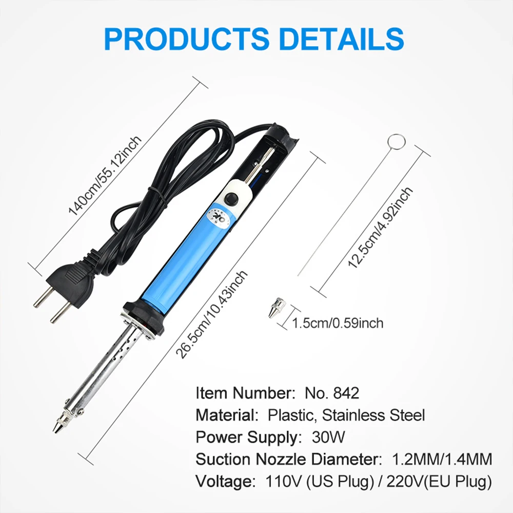 2 in 1 Alat Hisap Timah Elektr - Desoldering Pump Solder ulasan dan harga