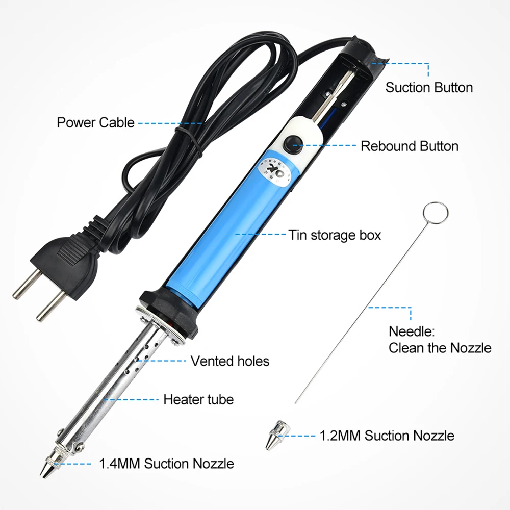 2 in 1 Alat Hisap Timah Elektr - Desoldering Pump Solder ulasan dan harga