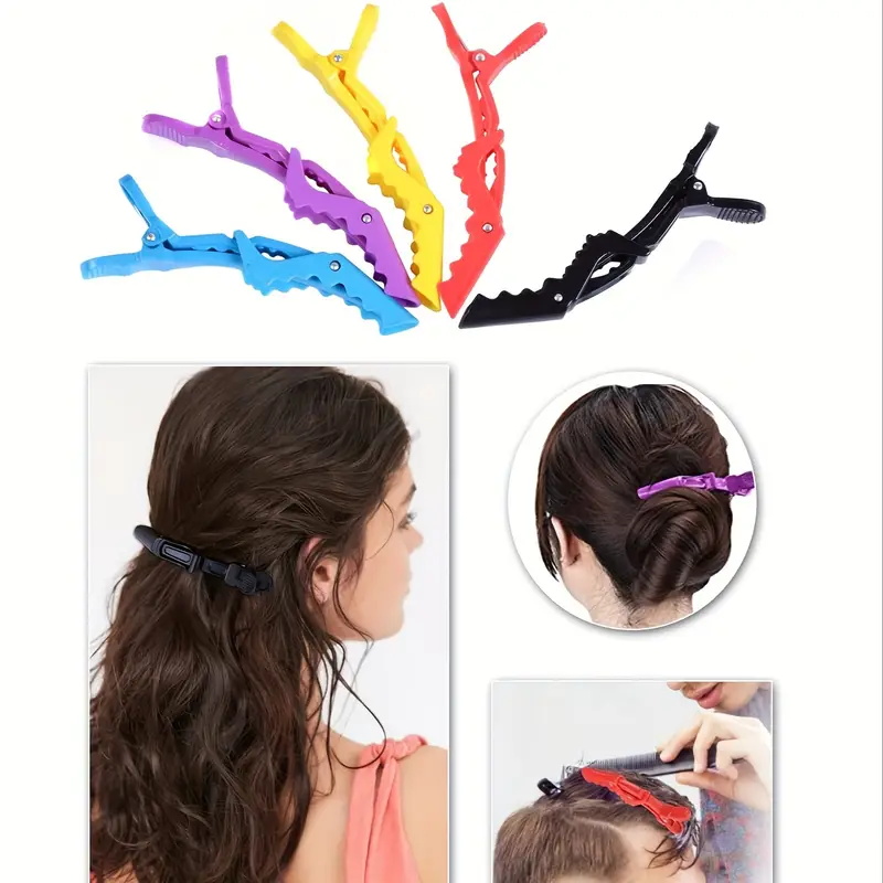 6 Buah/Set Jepit Rambut Buaya  - Crocodile Clip Set ulasan dan harga