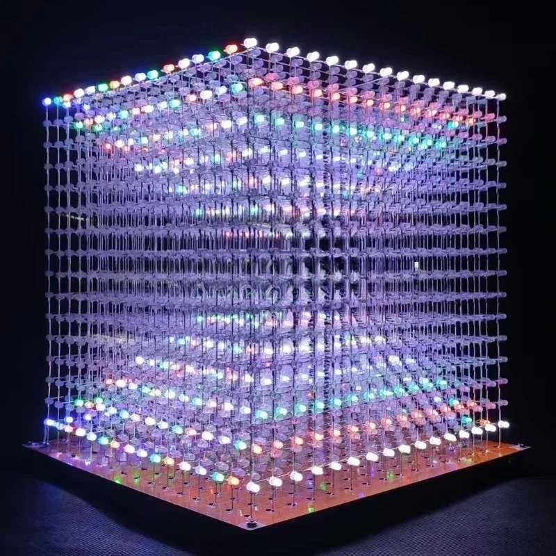 3 D16mini Light Cube Kit 16x16 - Diy With Electronics ulasan dan harga