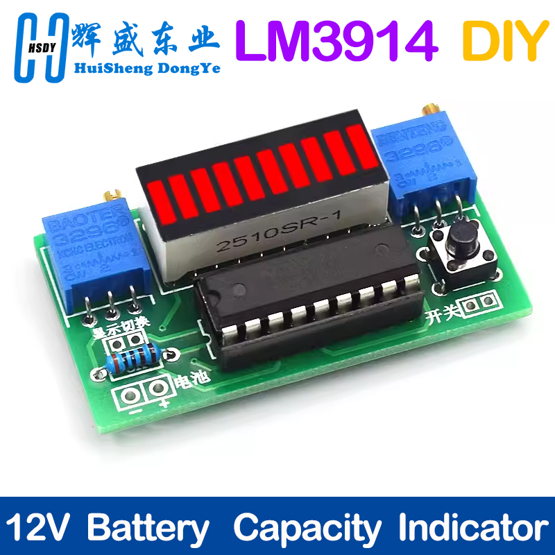 LM3914 10 segmen 3.7V Lithium  - Diy Electronics Test Equipment ulasan dan harga