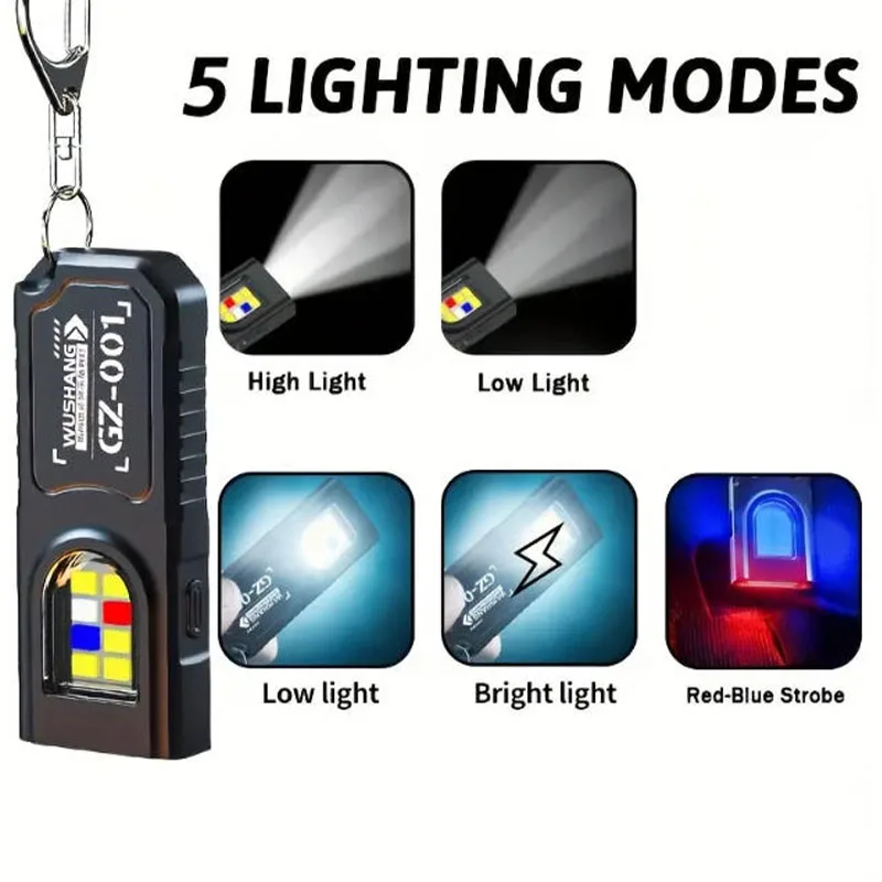 Senter Gantungan Kunci LED COB - Diy Lamp Electronics ulasan dan harga