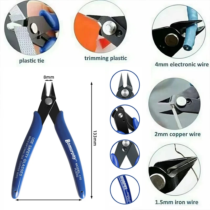 170 Kit Tang Diagonal Elektron - Diy Electronics Gadget ulasan dan harga