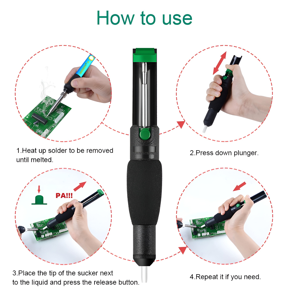 Pompa solder logam, pistol tim - Desoldering Pump Solder ulasan dan harga