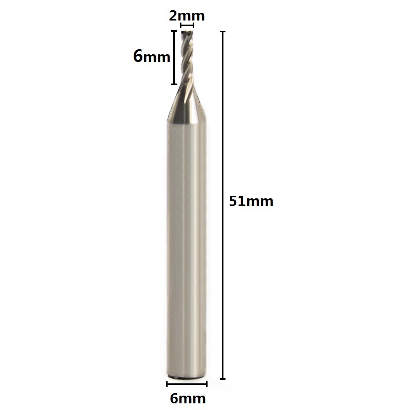 1 Buah Diameter Frez 2Mm Endmi - Diy Cnc Router Electronics ulasan dan harga