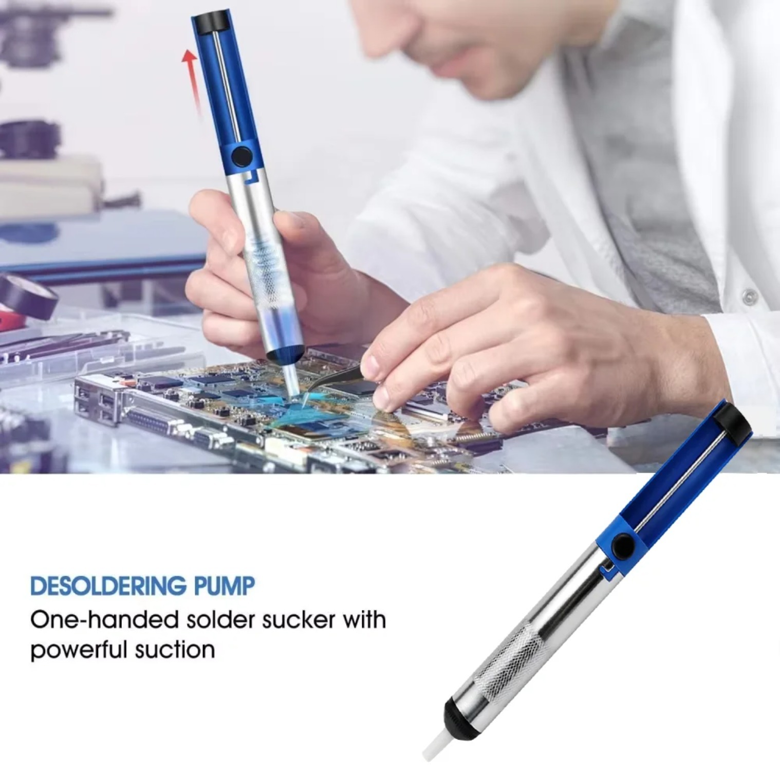 Pompa Desolder Logam Aluminium - Desoldering Pump Solder ulasan dan harga