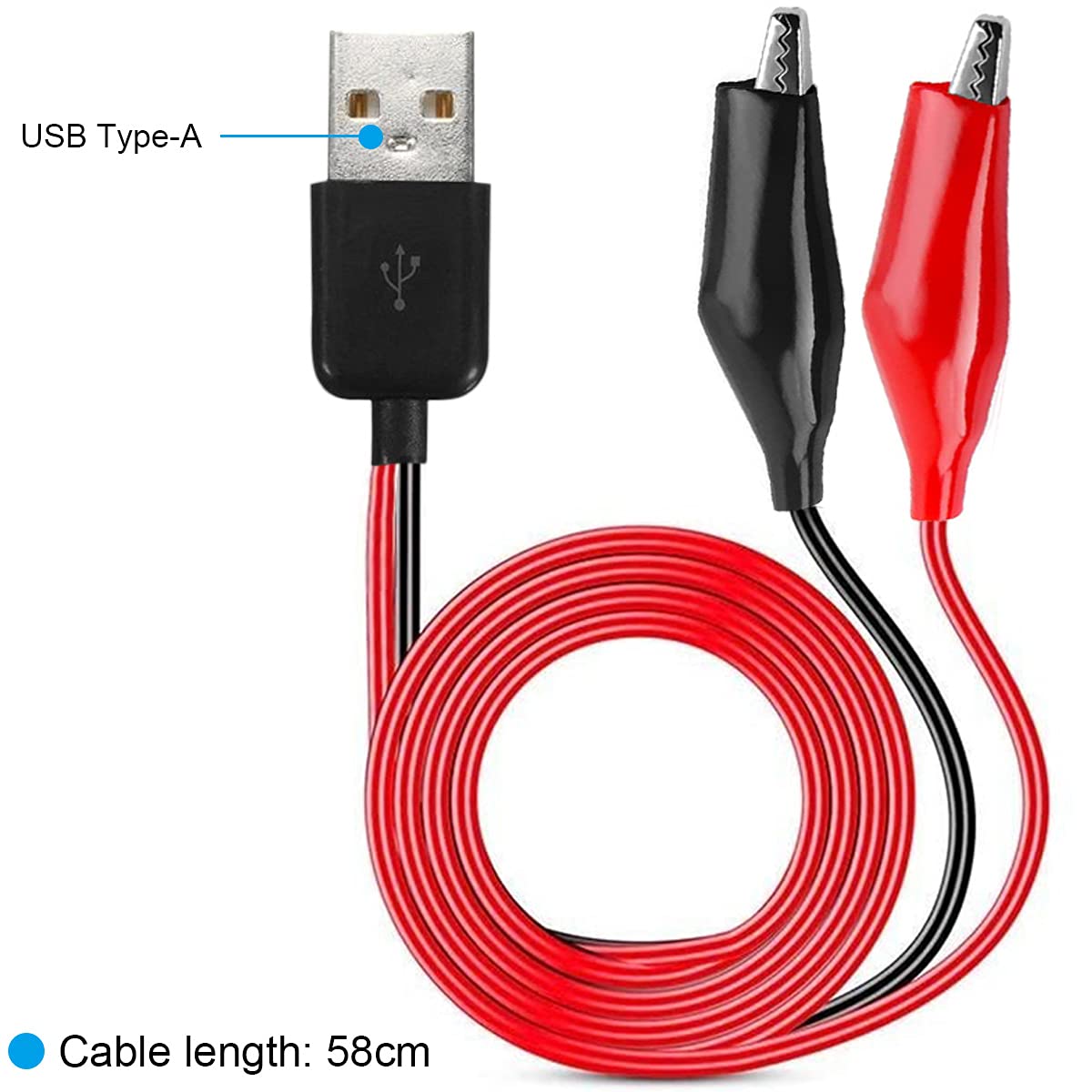 Klip buaya ke USB, klem buaya  - Crocodile Clip Set ulasan dan harga
