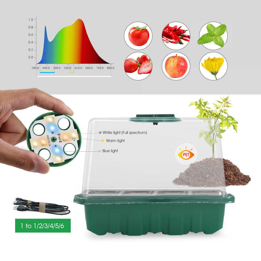 Pot Pembibitan LED dengan Lamp - Led Assortment Kit ulasan dan harga