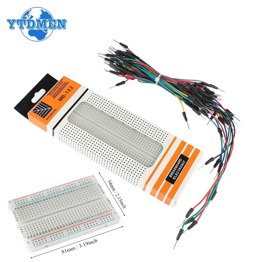 MB-102 Breadboard 400 830 poin - Diy Electronics Breadboard ulasan dan harga