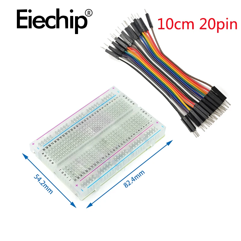 400 Poin Solderless PCB Breadb - Diy Electronics Breadboard ulasan dan harga