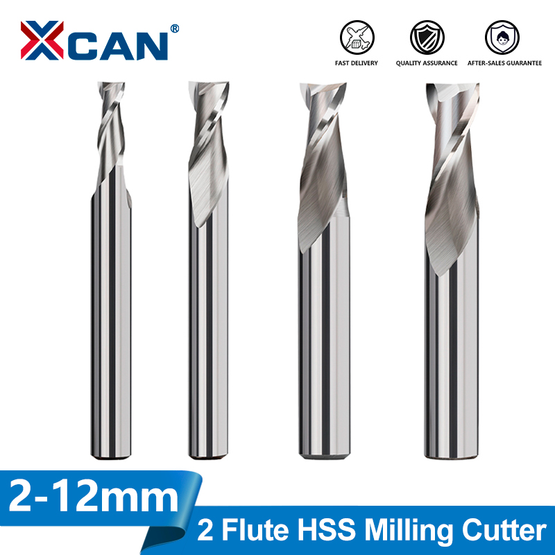 XCAN HSS 2 Flute Straight Shan - Diy Cnc Router Electronics ulasan dan harga