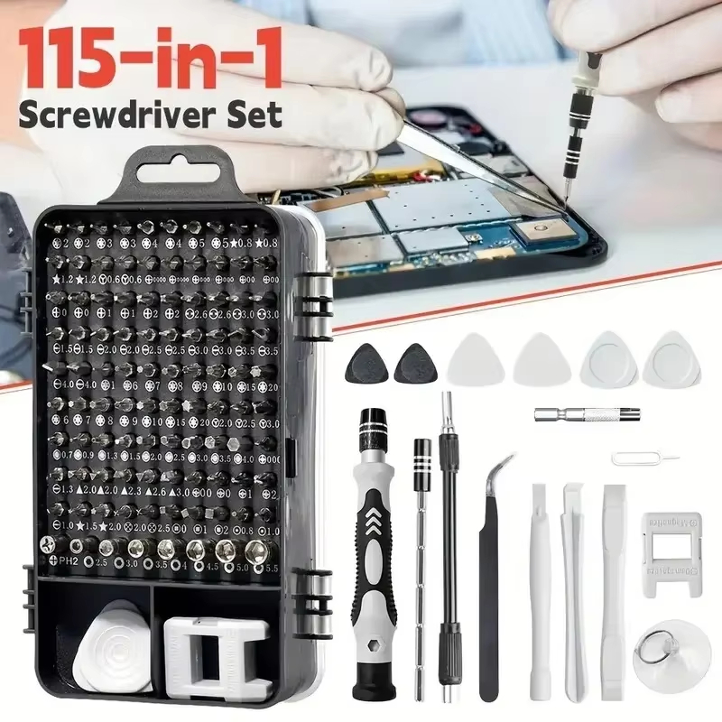 Set Obeng Presisi 115-in-1 den - Diy Electronics Gadget ulasan dan harga