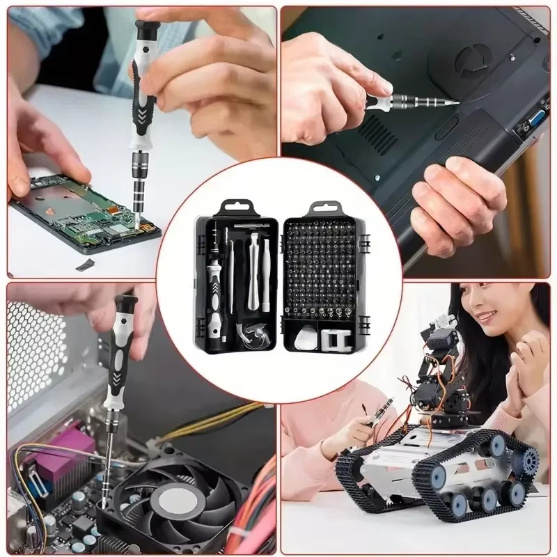 Set Obeng Presisi 115-in-1 den - Diy Electronics Gadget ulasan dan harga